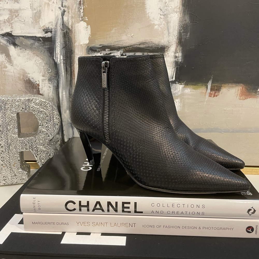 Jimmy Choo Embossed Leather Boots - Picture 9 of 13